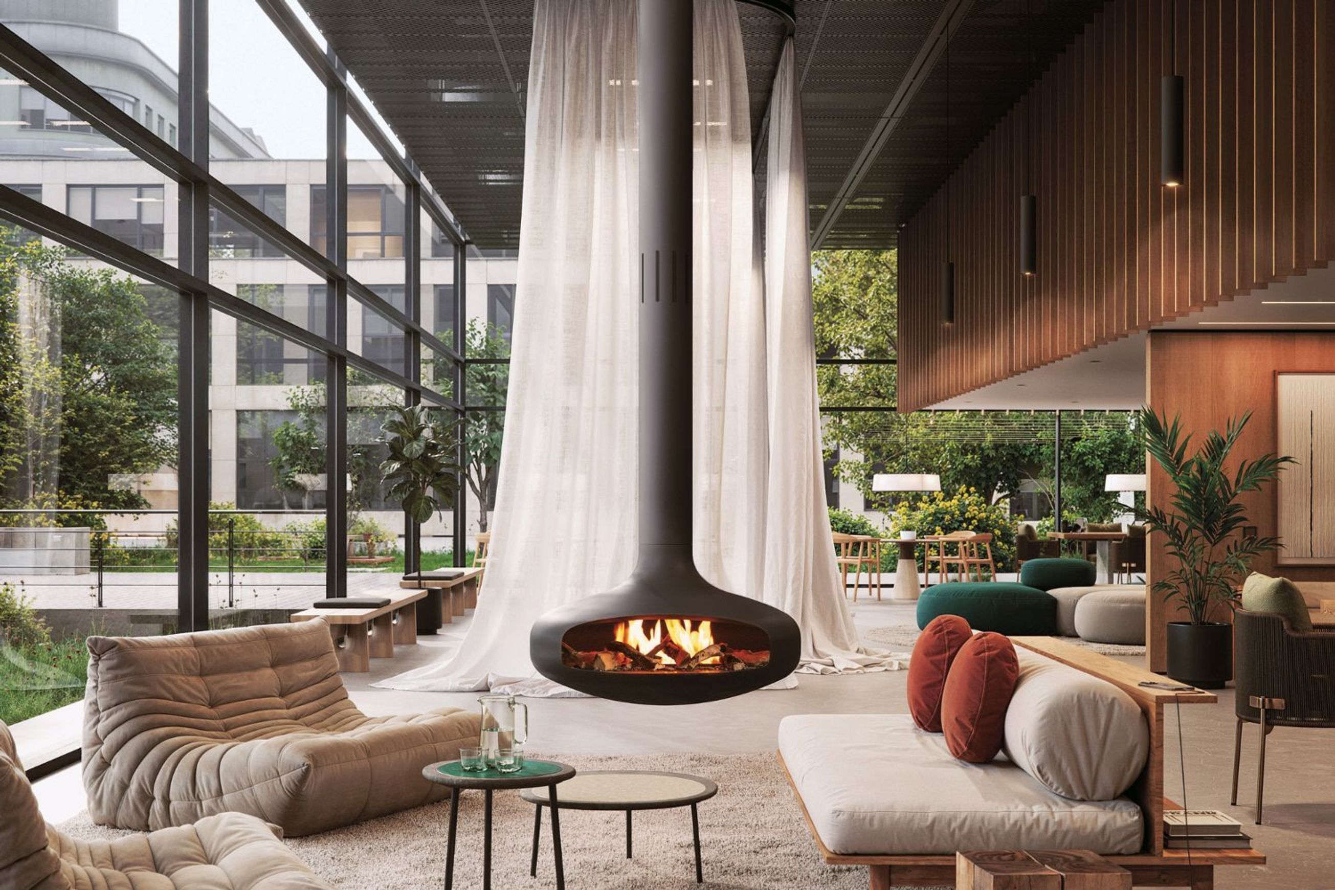 Domofocus Bioethanol Suspended Fireplace