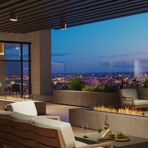 EcoSmart Flex Bench Biofuel Fireplace