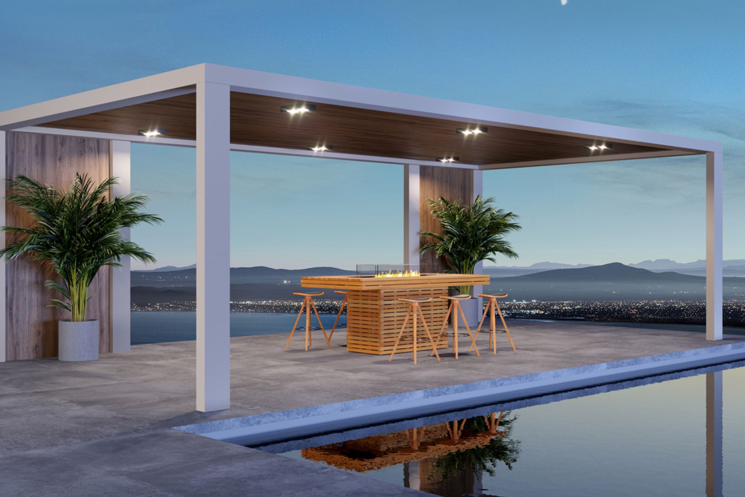 EcoSmart 90 Dining Biofuel Fireplace