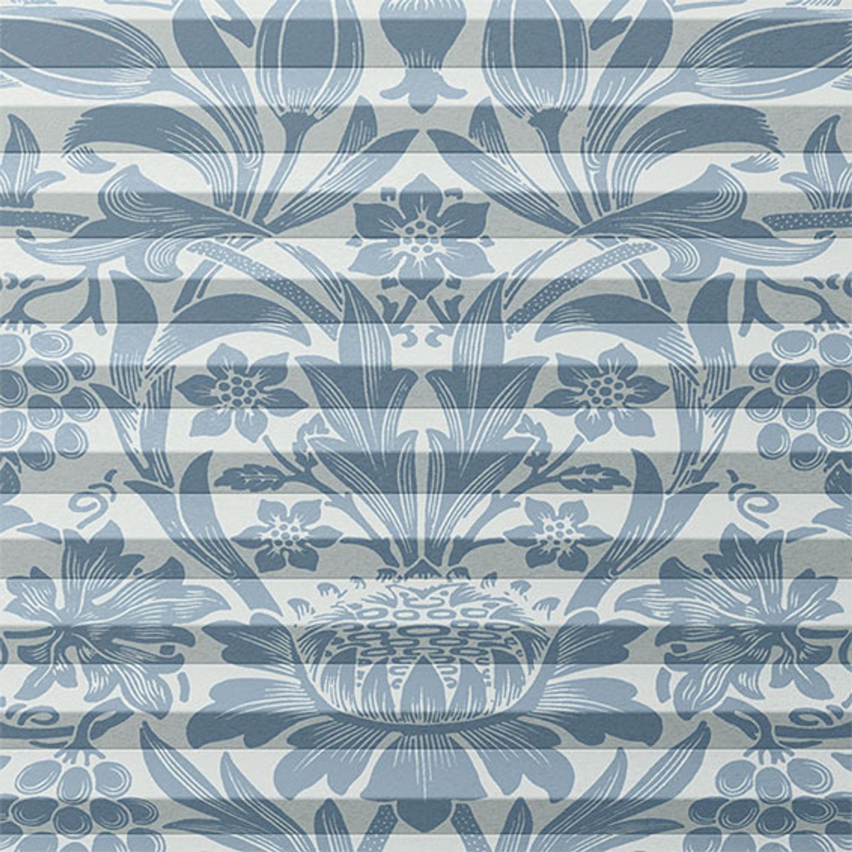 William Morris Sunflower Vintage Blue | Honeycomb Blind