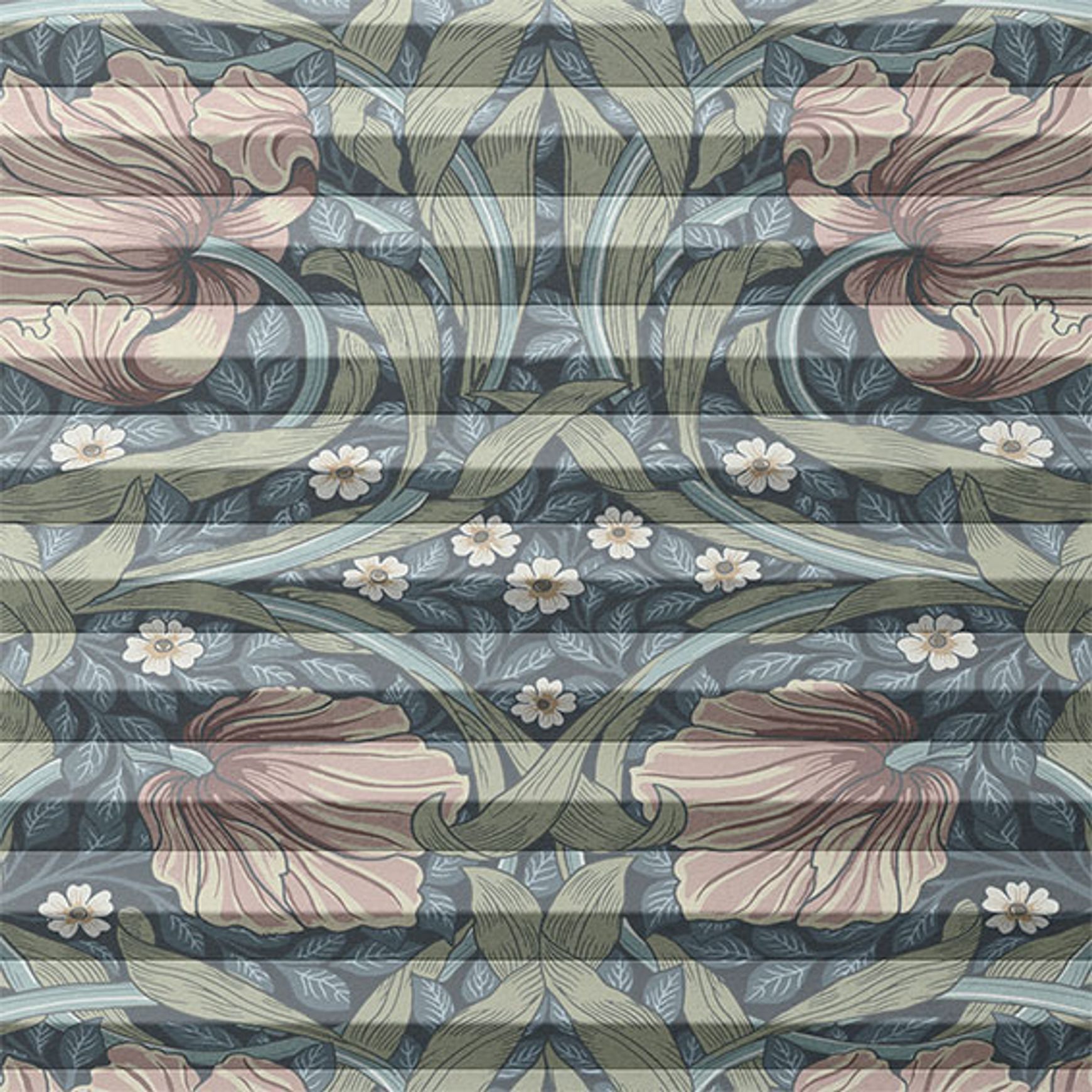 William Morris Pimpernel Blush | Honeycomb Blind