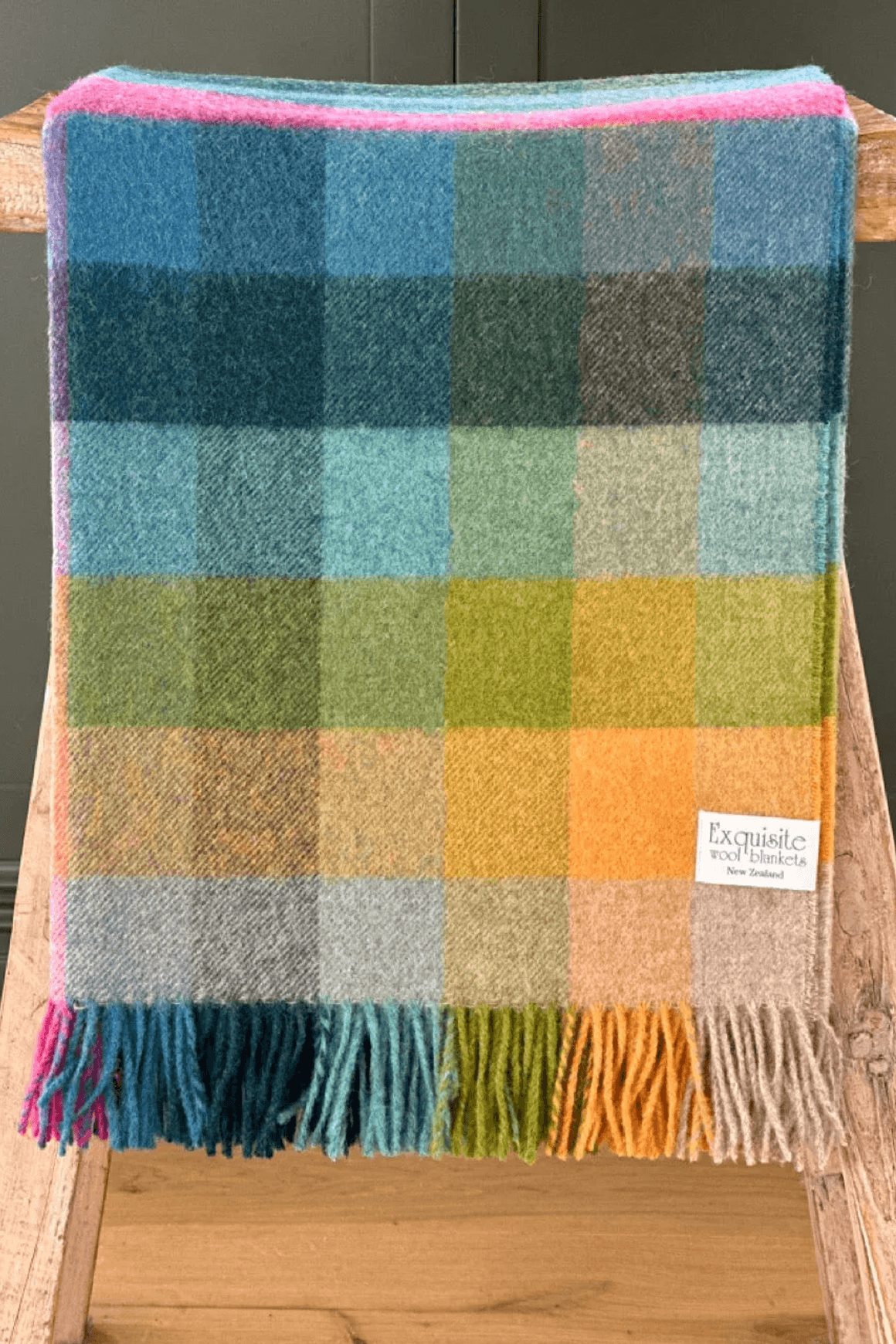 NZ Wool Throw - Harlequin Tutti Frutti | 100% Pure NZ Wool
