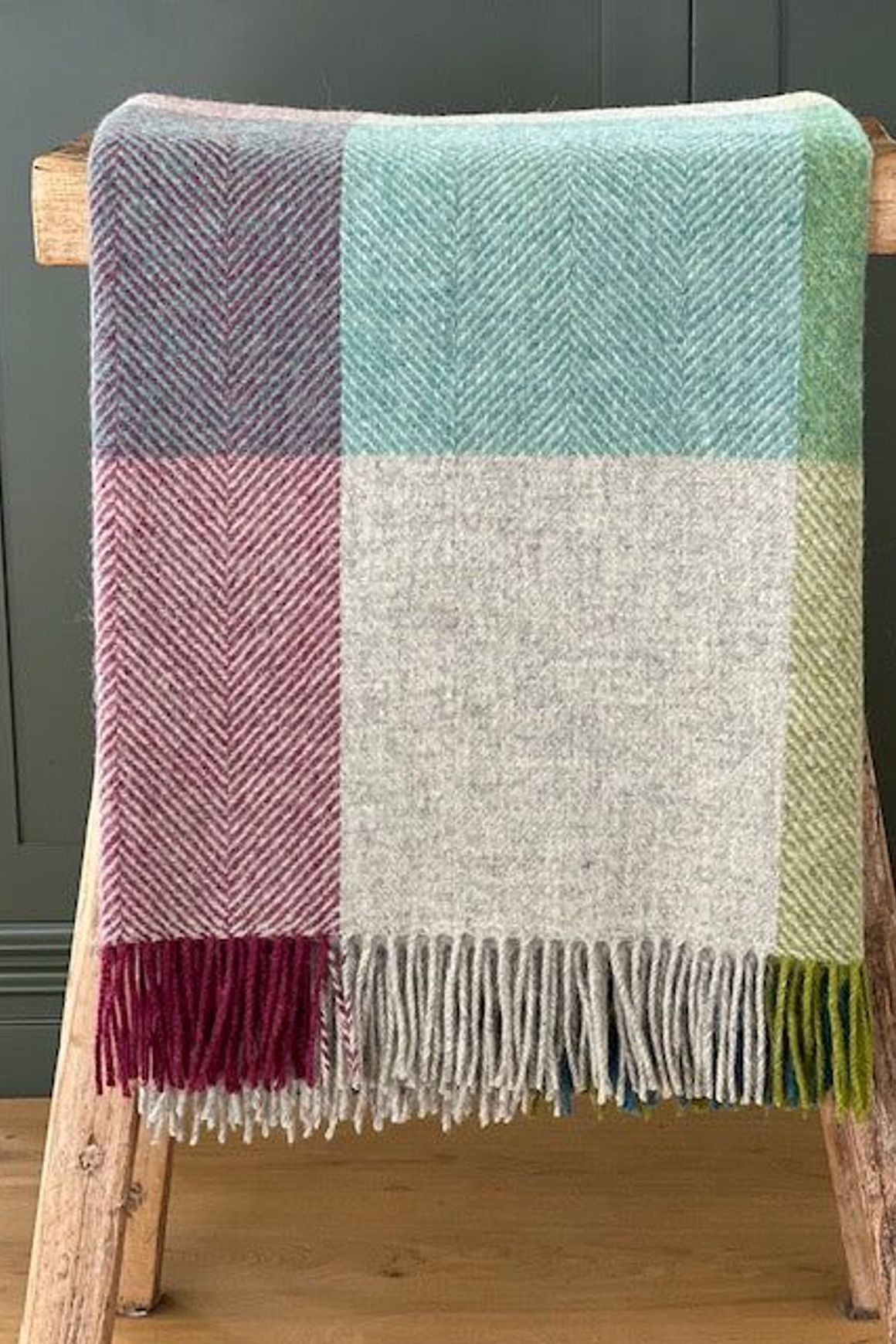 NZ Wool Throw - Harland Heather | 100% Pure Wool
