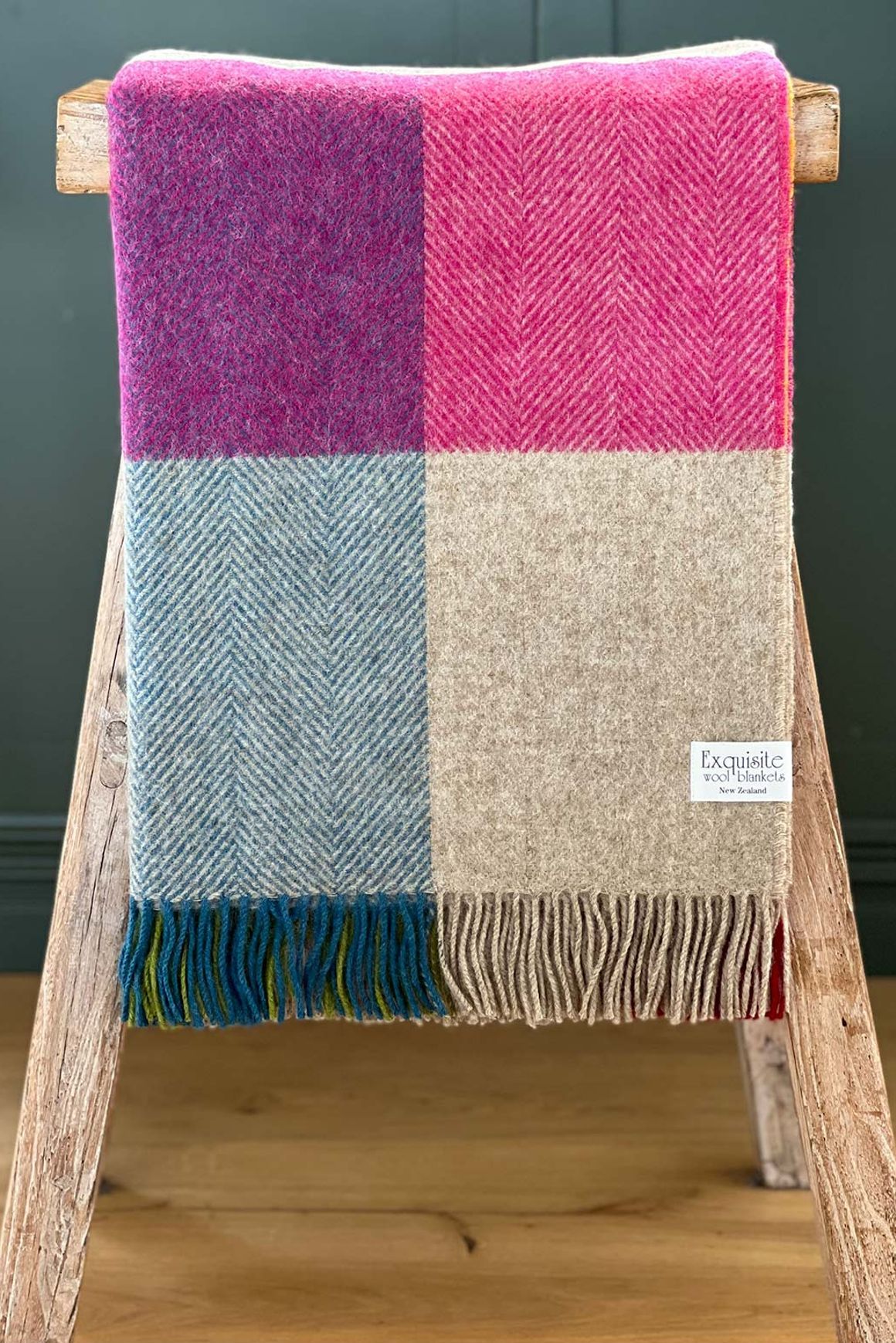 NZ Wool Throw - Harland Multi | 100% Pure Wool