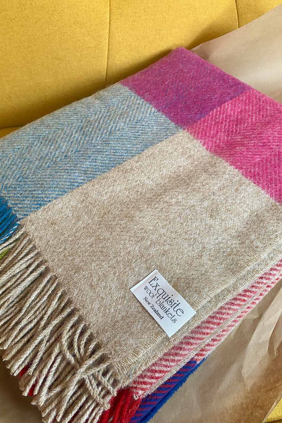 NZ Wool Throw - Harland Multi | 100% Pure Wool