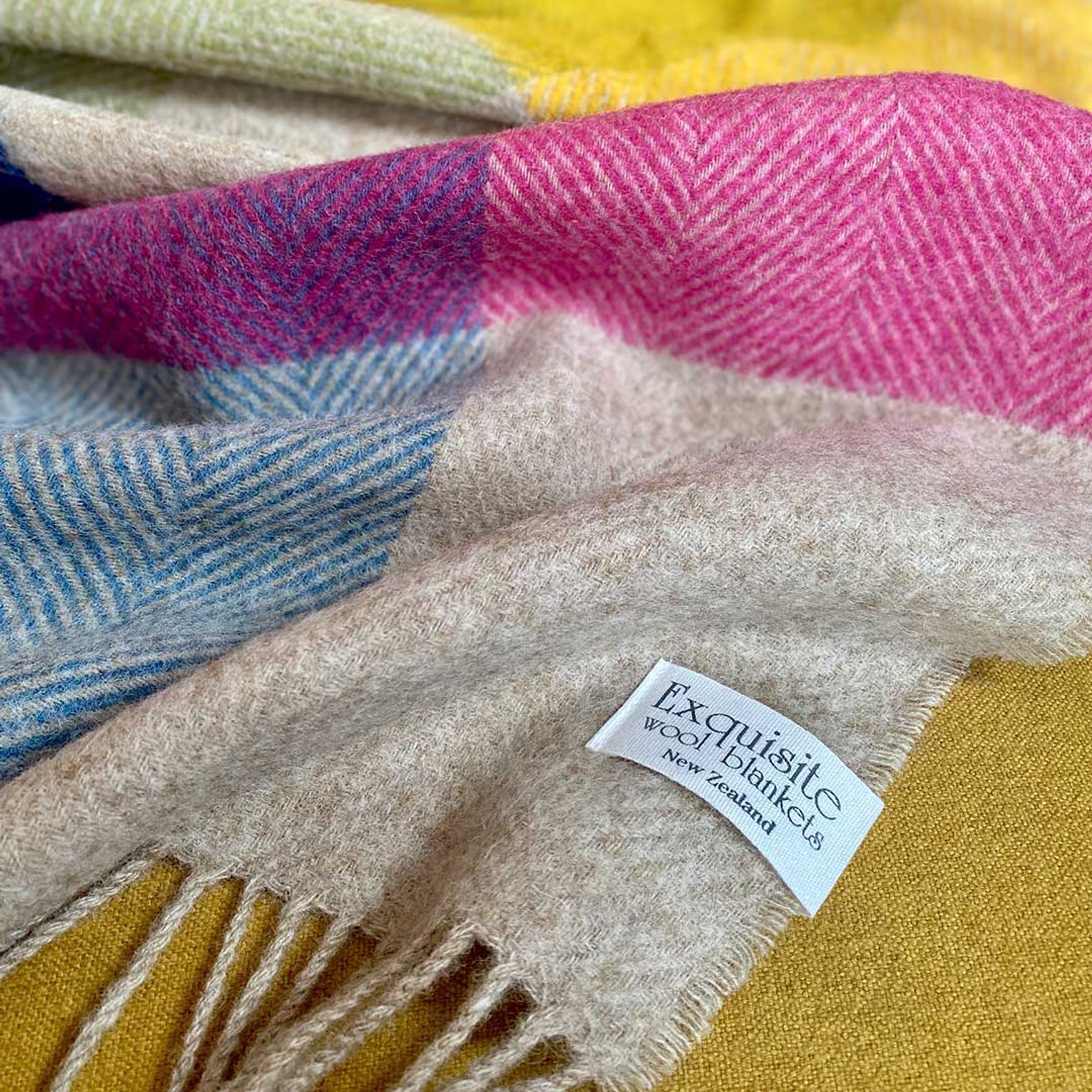 NZ Wool Throw - Harland Multi | 100% Pure Wool