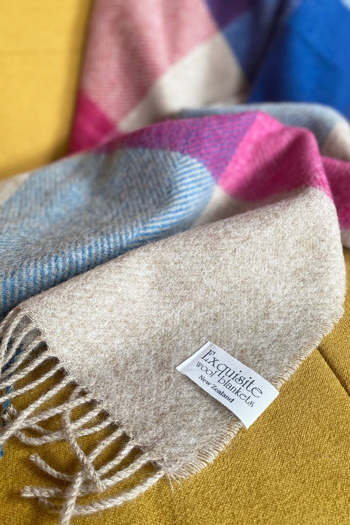NZ Wool Throw - Harland Multi | 100% Pure Wool