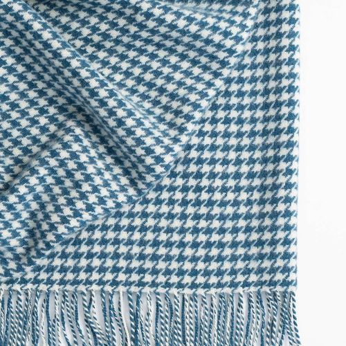 Weave Home Huxter Throw Blanket - Petrol | 100% Wool