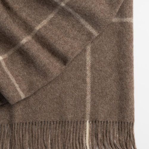 Weave Home Ranfurly Throw - Oak | 100% Wool | Large Size