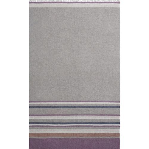 Weave Home Lawrence Wool Throw Blanket - Mulberry | Large Size