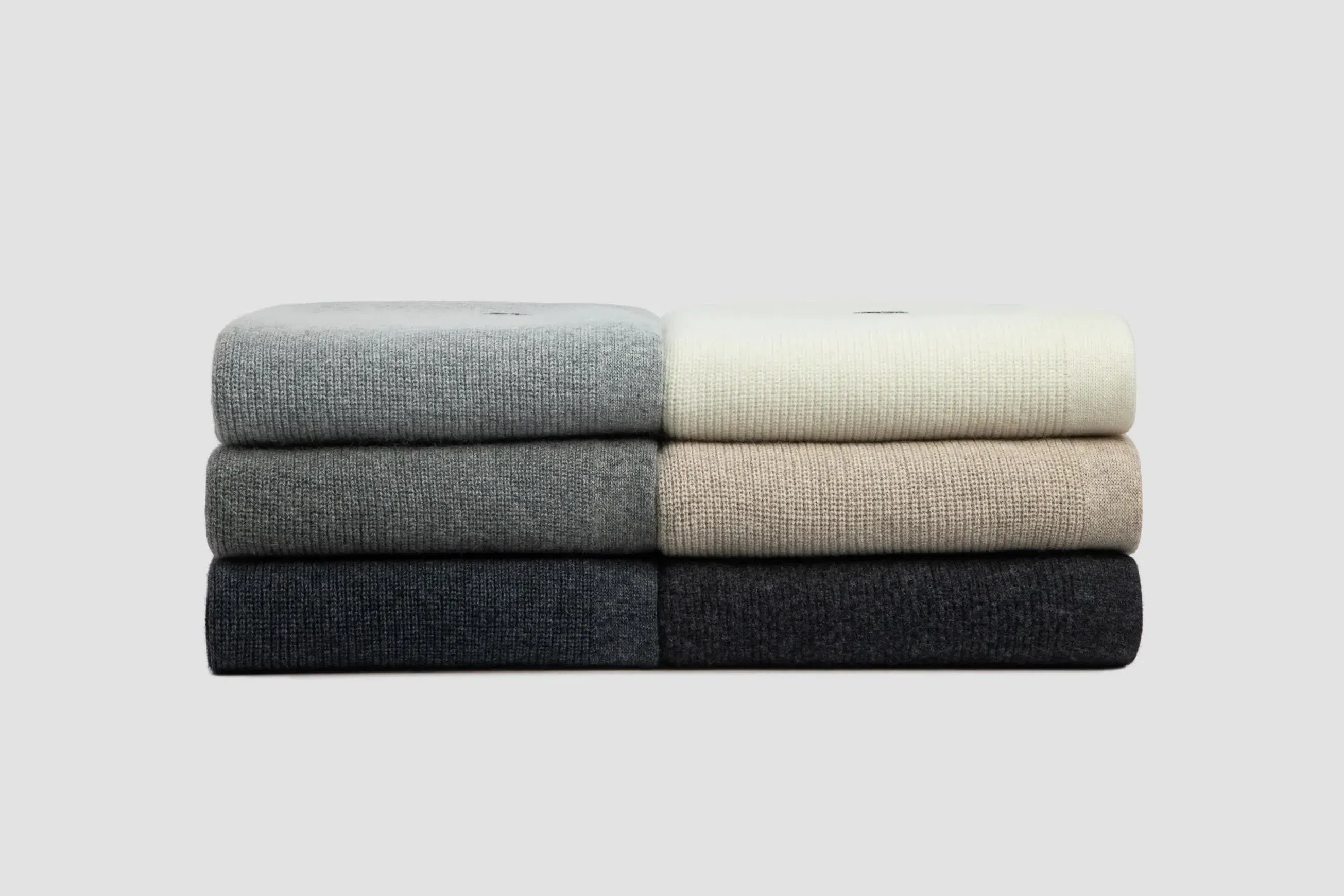 Chain Rib Angora & Merino Wool Throws
