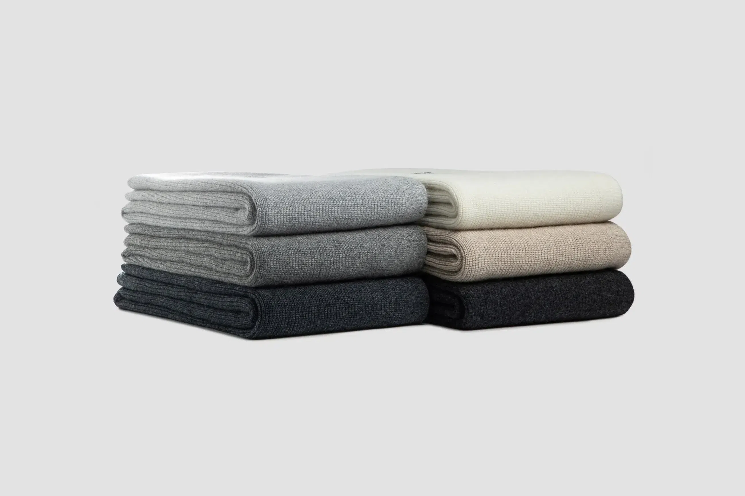 Chain Rib Angora & Merino Wool Throws