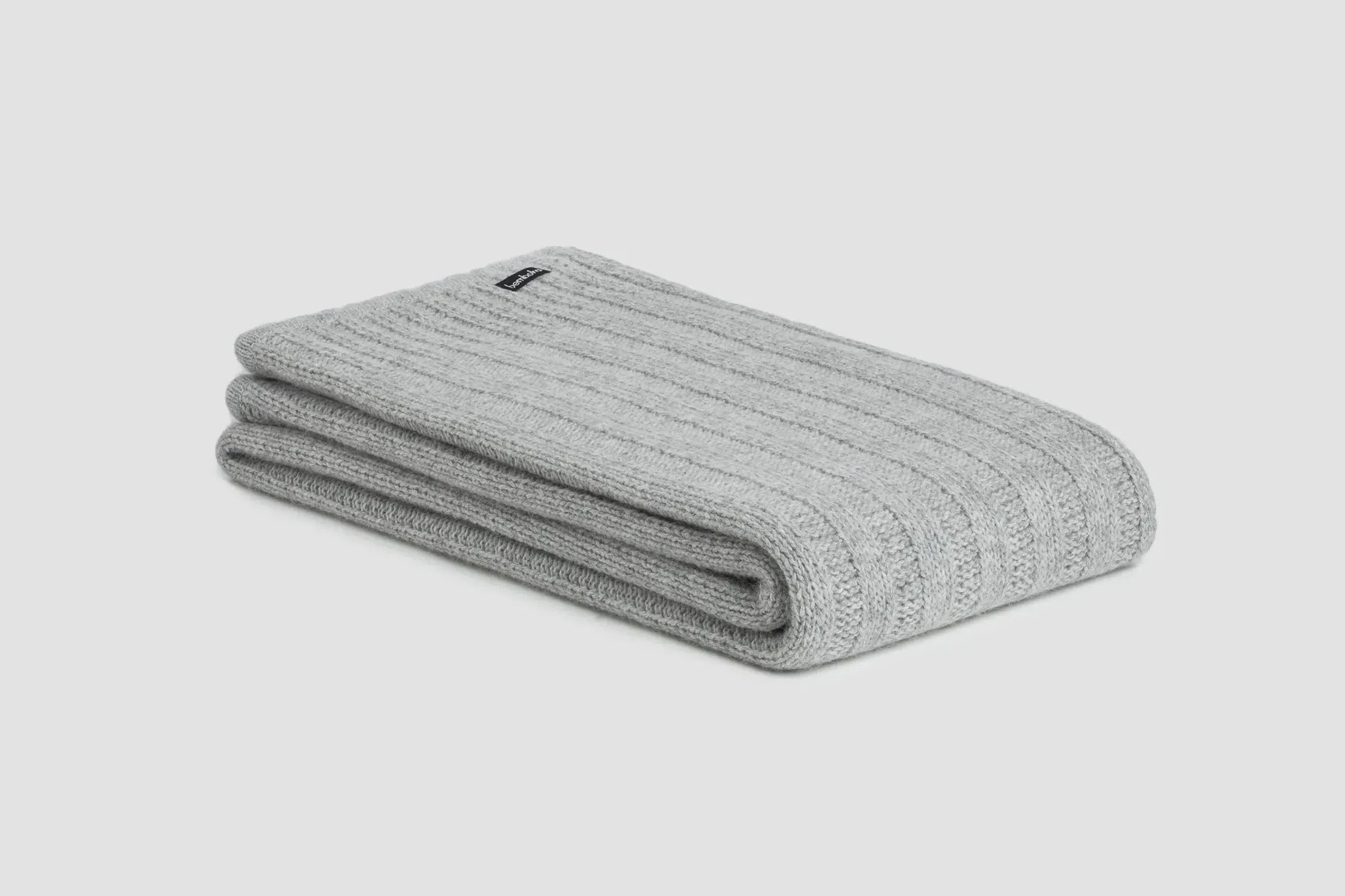 Chunky Rib Angora & Merino Wool Throws