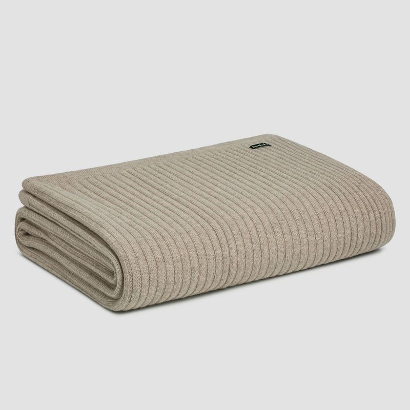 Wide Rib Angora & Merino Wool Throws
