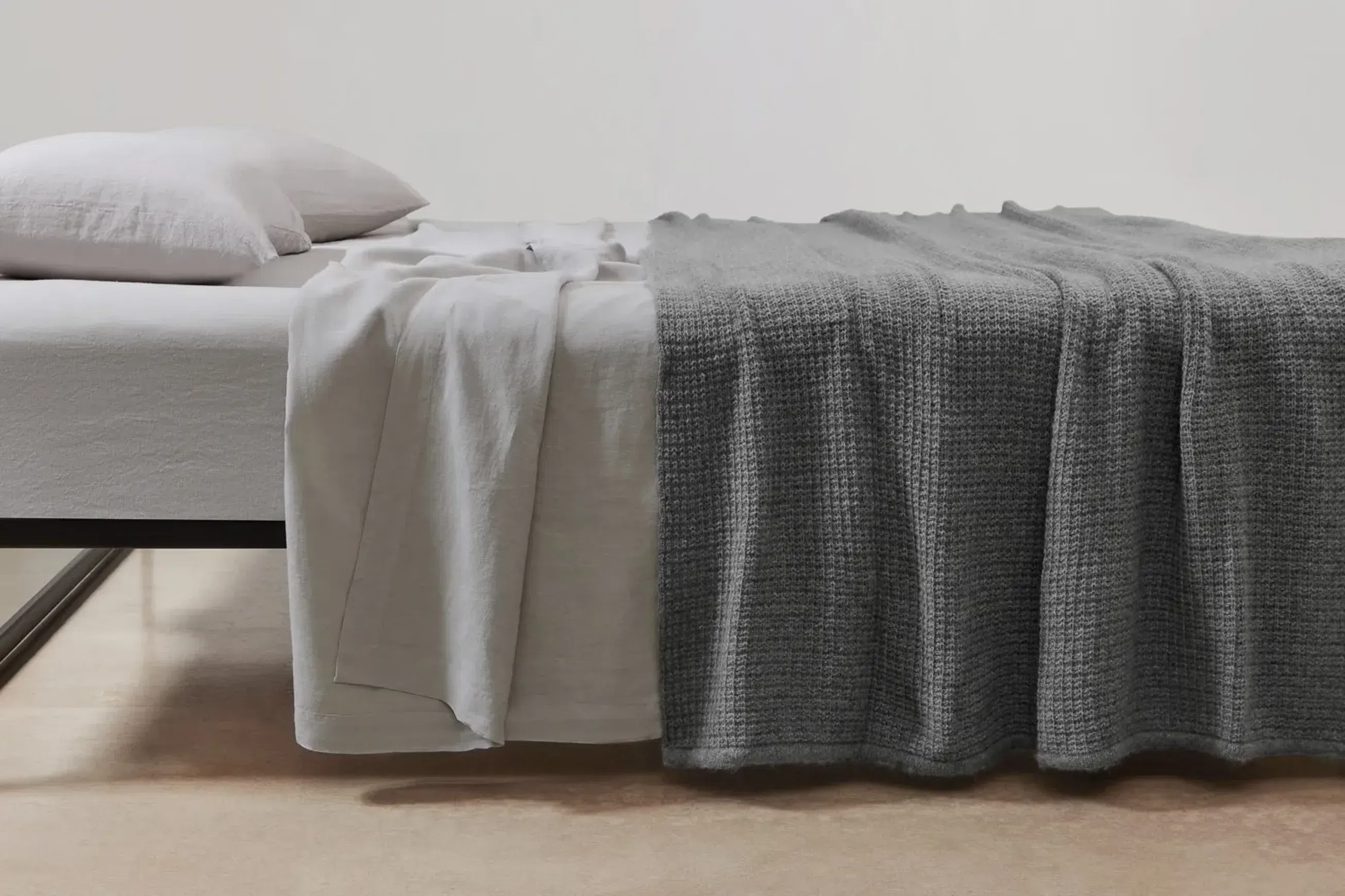 Chunky Box Angora & Merino Wool Throws
