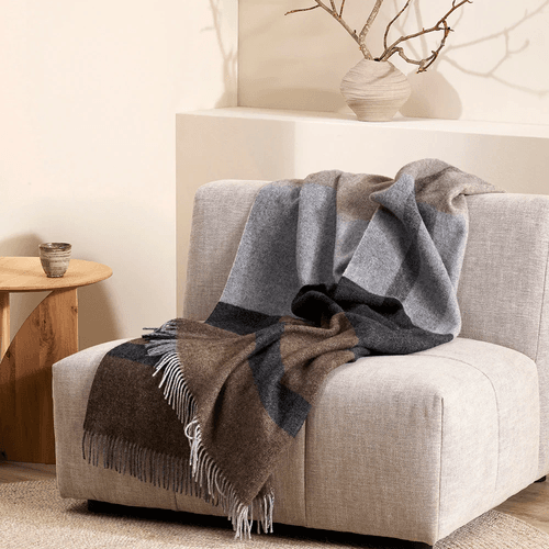 Baya Brunswick Throw - Bracken | Pure NZ Wool