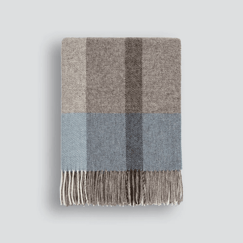 Baya Brunswick Throw - Sky | Pure NZ Wool