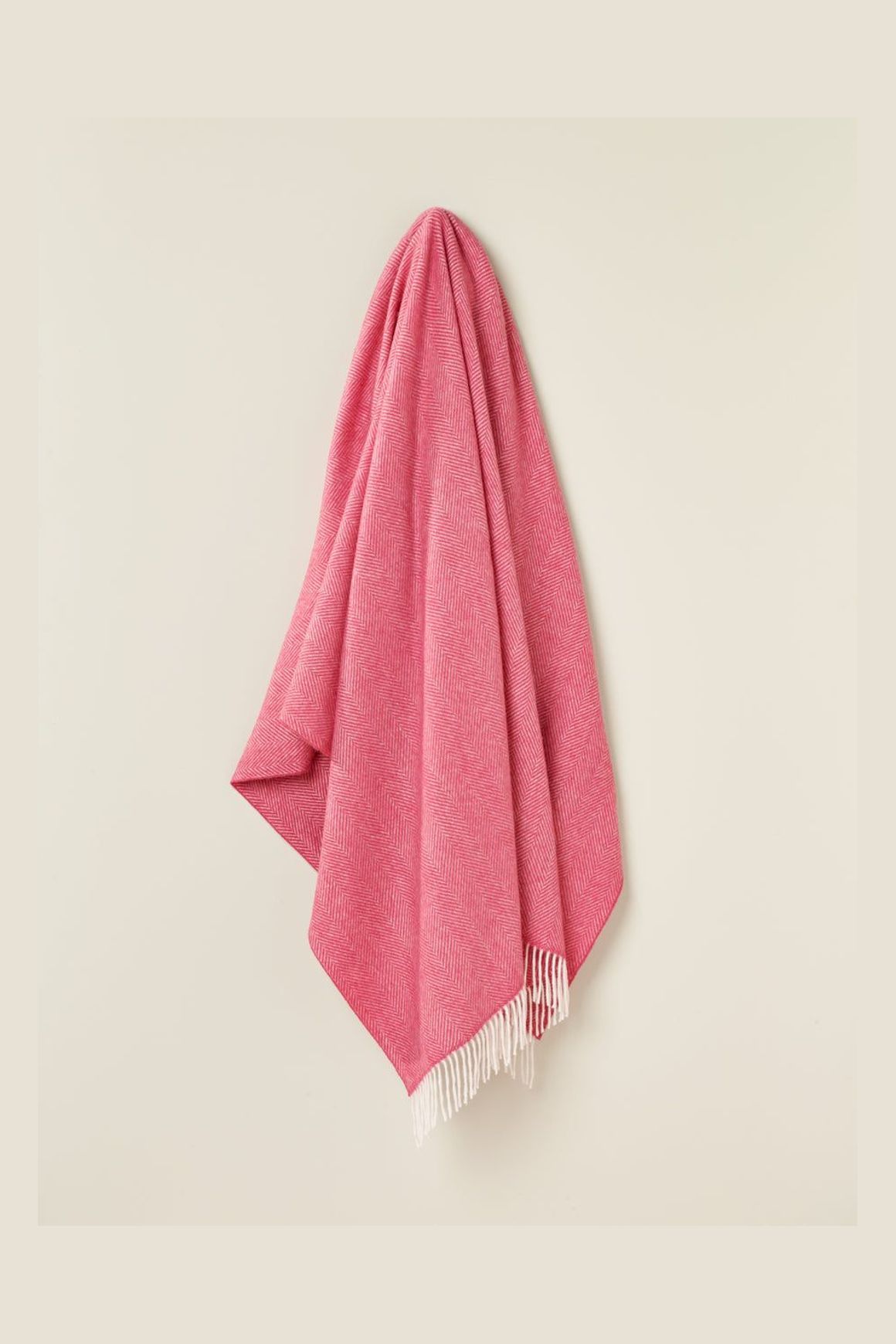 NZ Wool Throw - Herringbone, Candy | 100% Merino Wool
