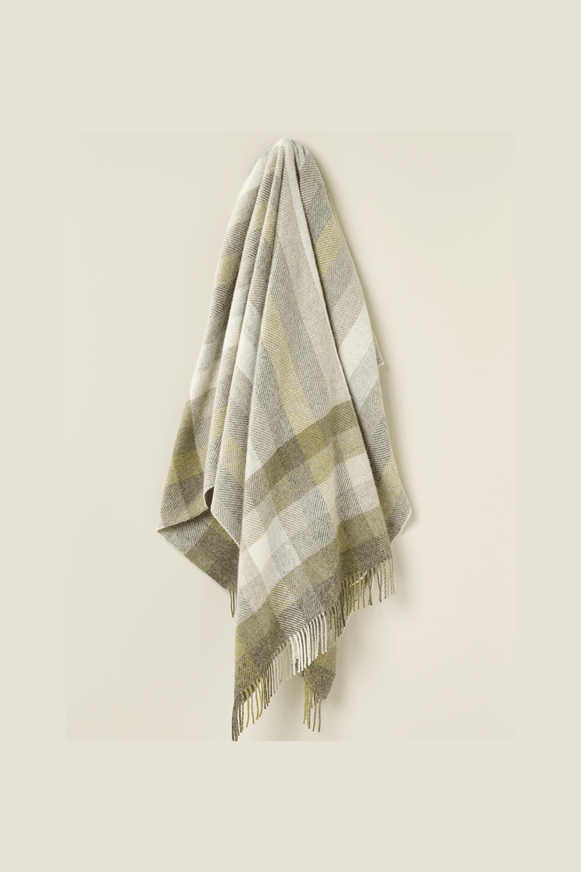 NZ Wool Throw - Woodale - Olive | 100% Pure Wool