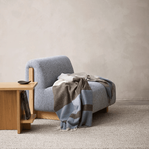 Baya Brunswick Throw - Sky | Pure NZ Wool