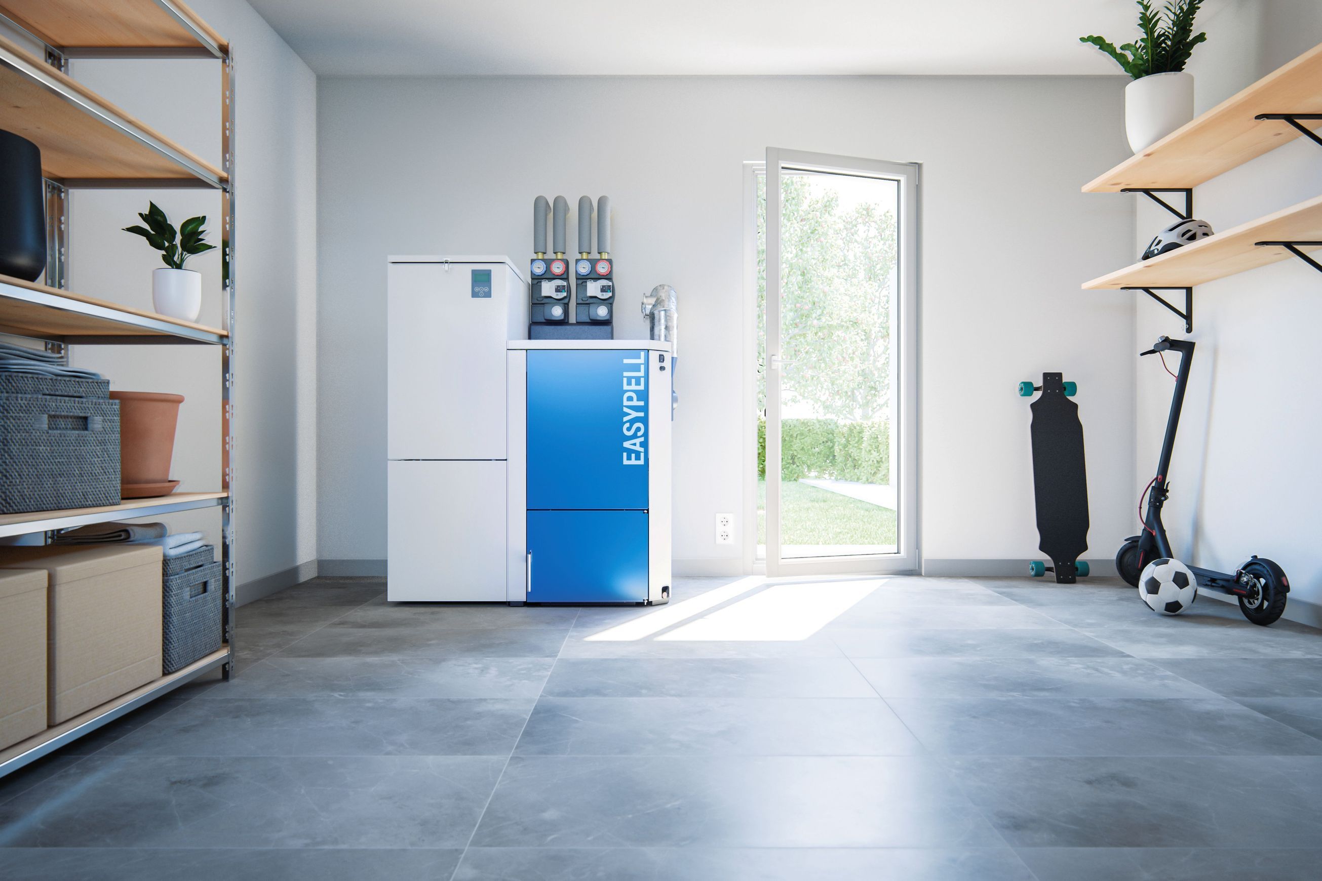 Easypell Pellet Boiler Package (Wood Pellet Boiler)
