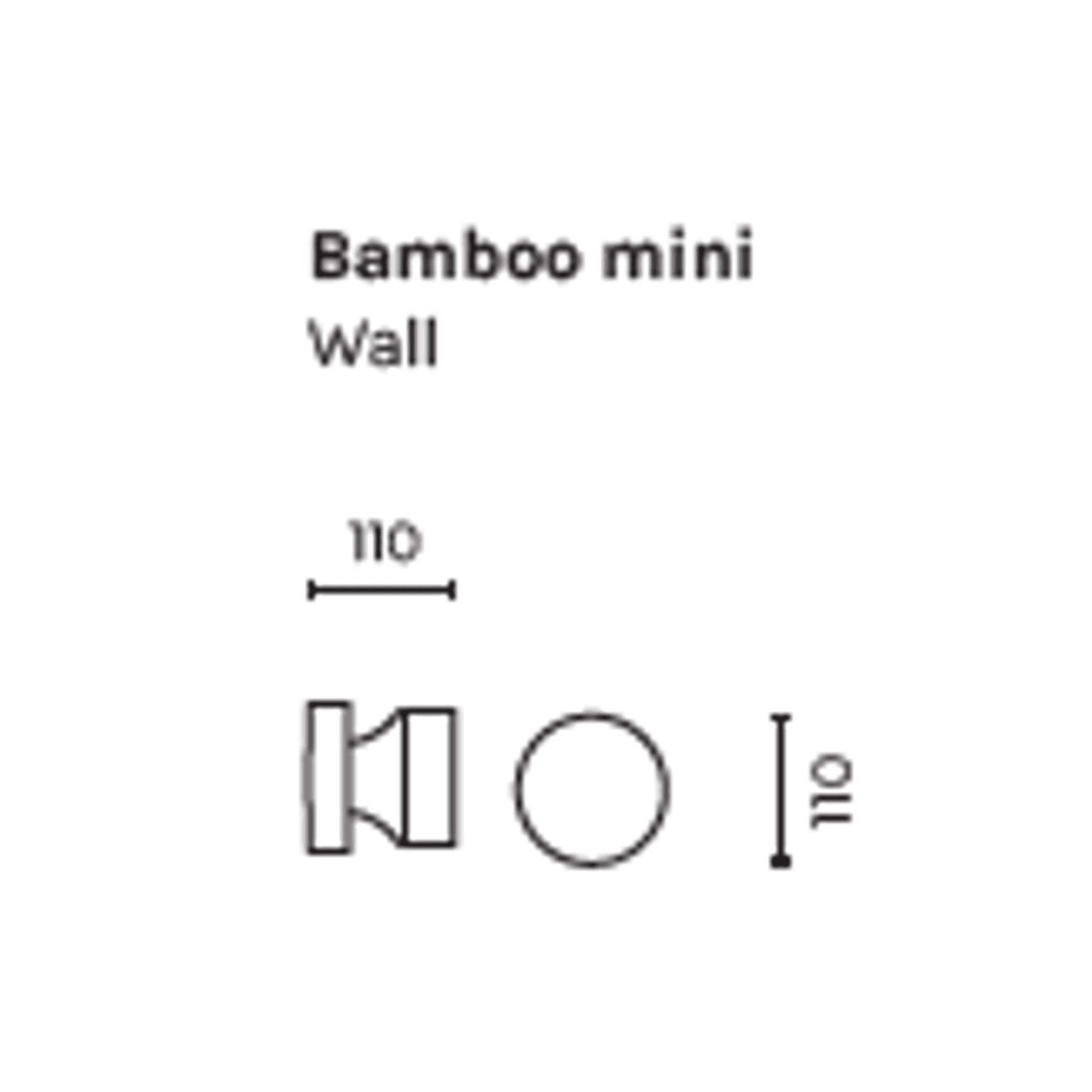 BAMBOO MINI Bollard by Cariboni