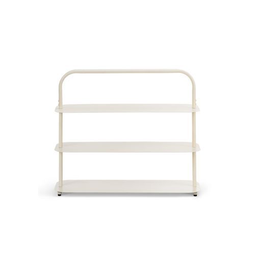 Tresta 3 Tier Low Shelf | Beige Cream
