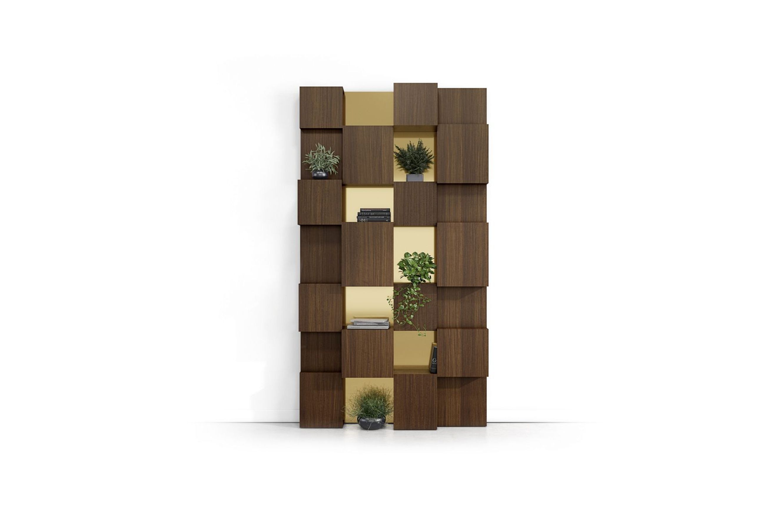 Pixl Bookcase Veneered Multi-Niches