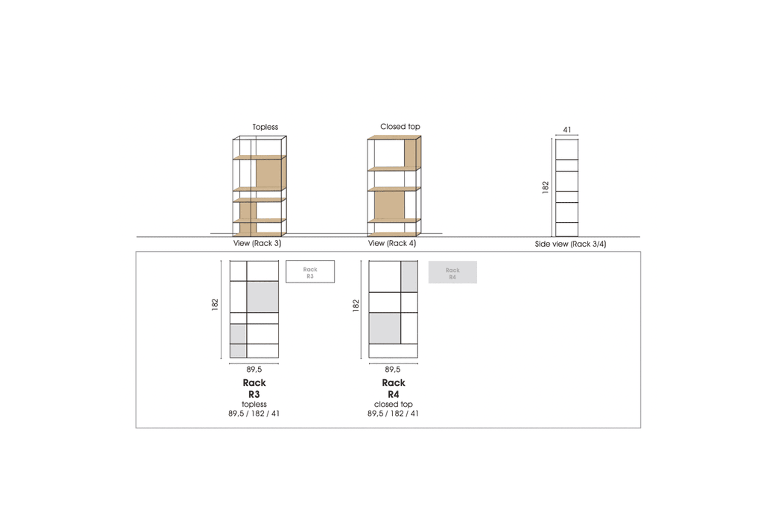 Solid Cabinet | Bookcase