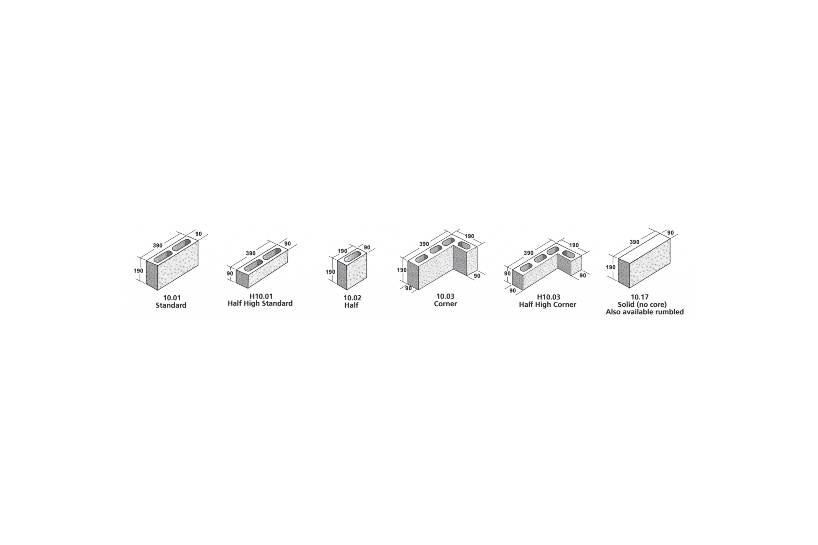 Split face Structural Blocks