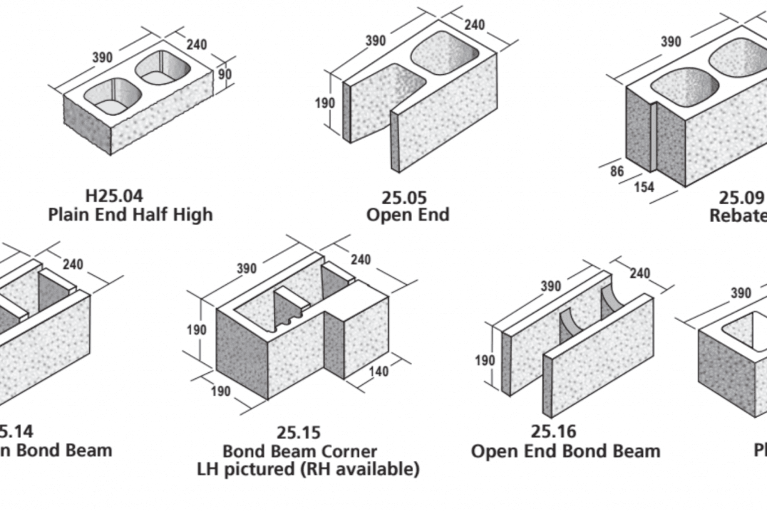 Split face Structural Blocks