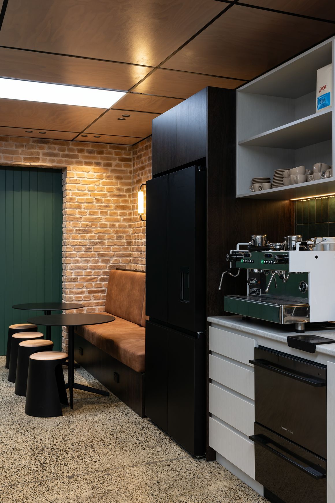 Loft Brick Wall Panels by Muros | Authentic Brown Wall