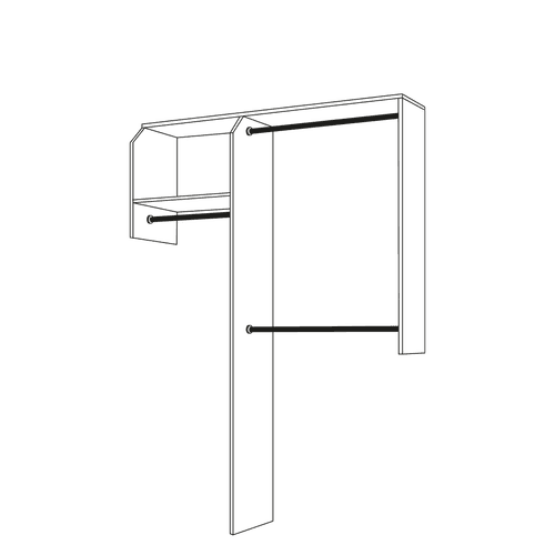 Basic Reach-In Style Wardrobe