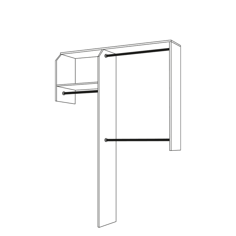 Basic Reach-In Style Wardrobe