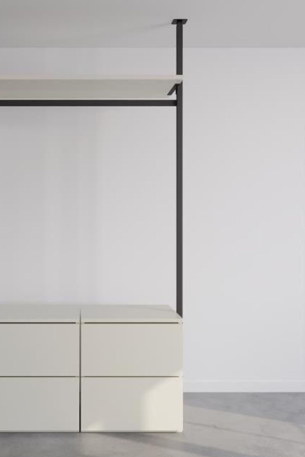 The Luxe Cashmere | Ceiling Fixed Wardrobe