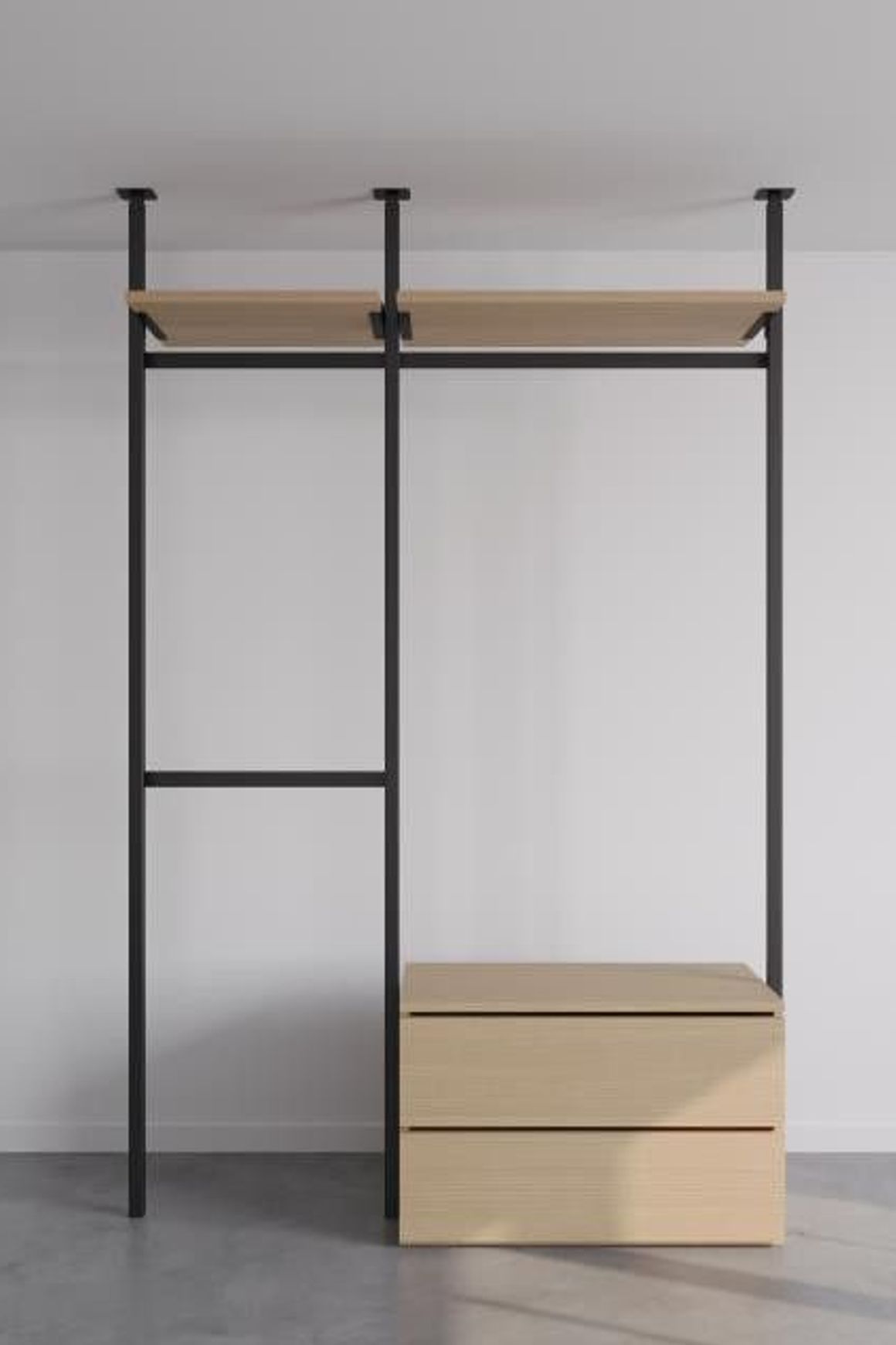 The Sophisticated LBD | Ceiling Fixed Wardrobe