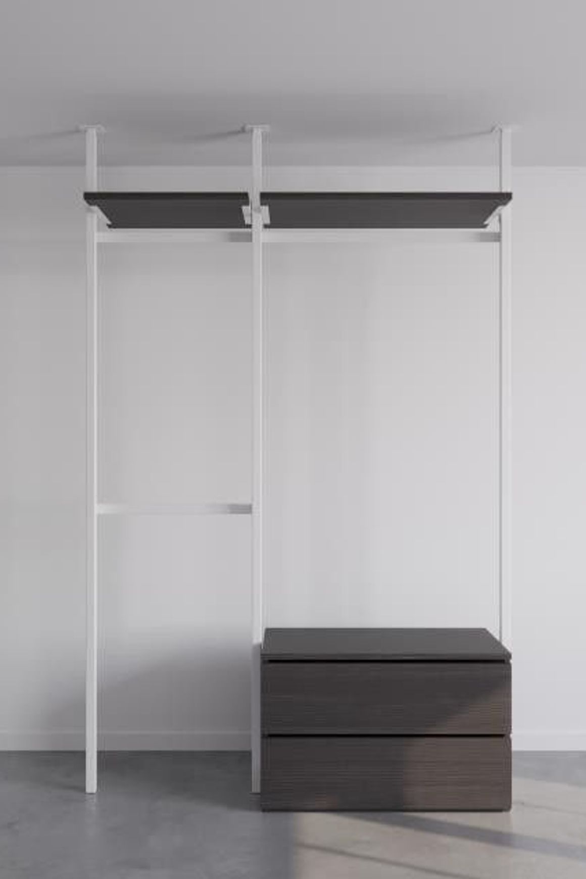 The Sophisticated LBD | Ceiling Fixed Wardrobe