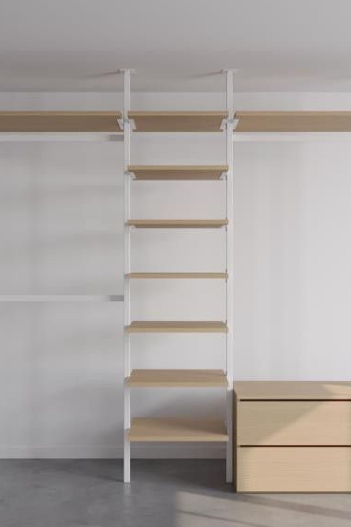 The Elegant Ballet Flats | Ceiling Fixed Wardrobe