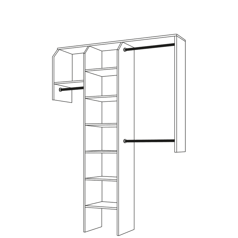 Reach-In With Drawers Wardrobe