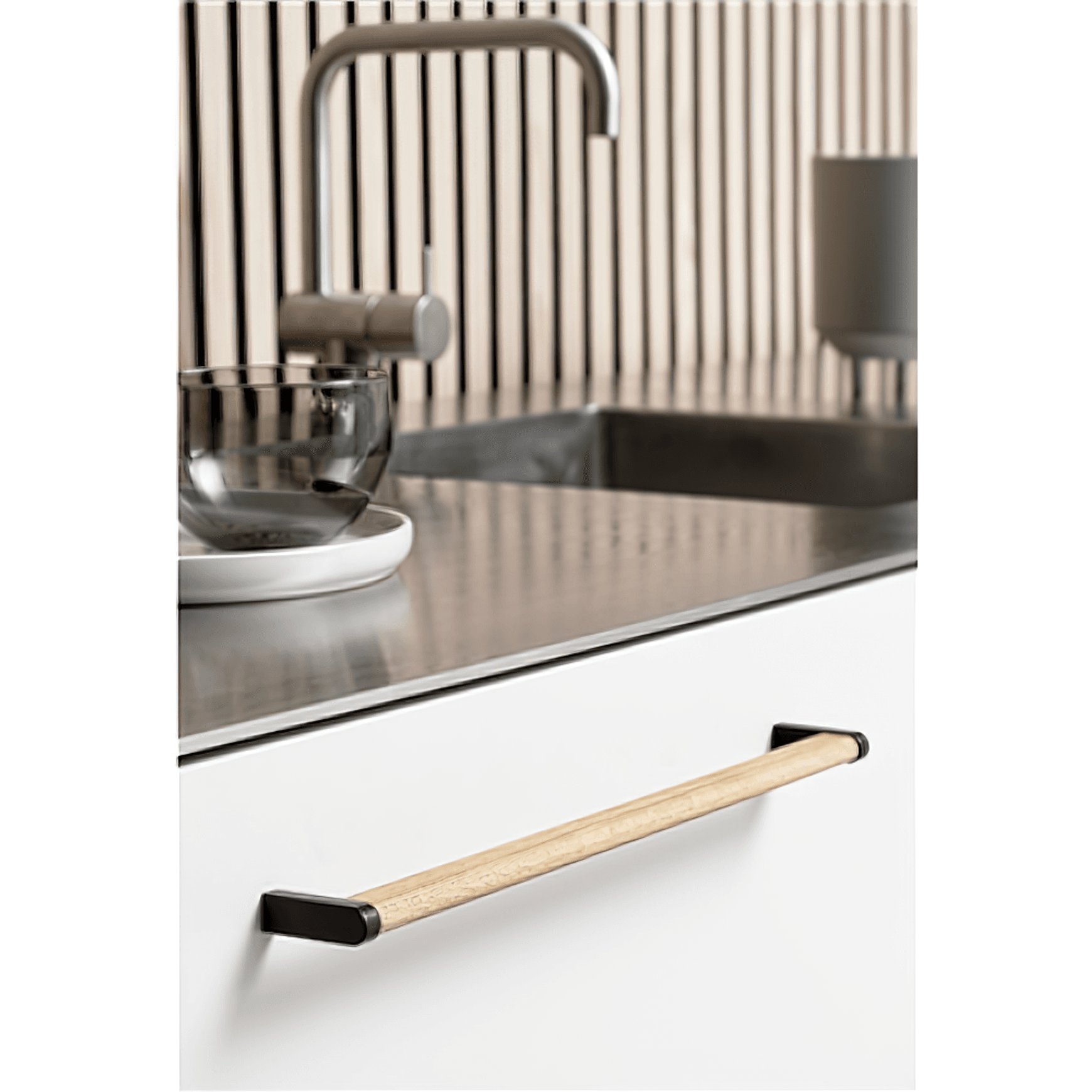 Furnipart Crossing 320mm Oak Lacquered / Matt Black