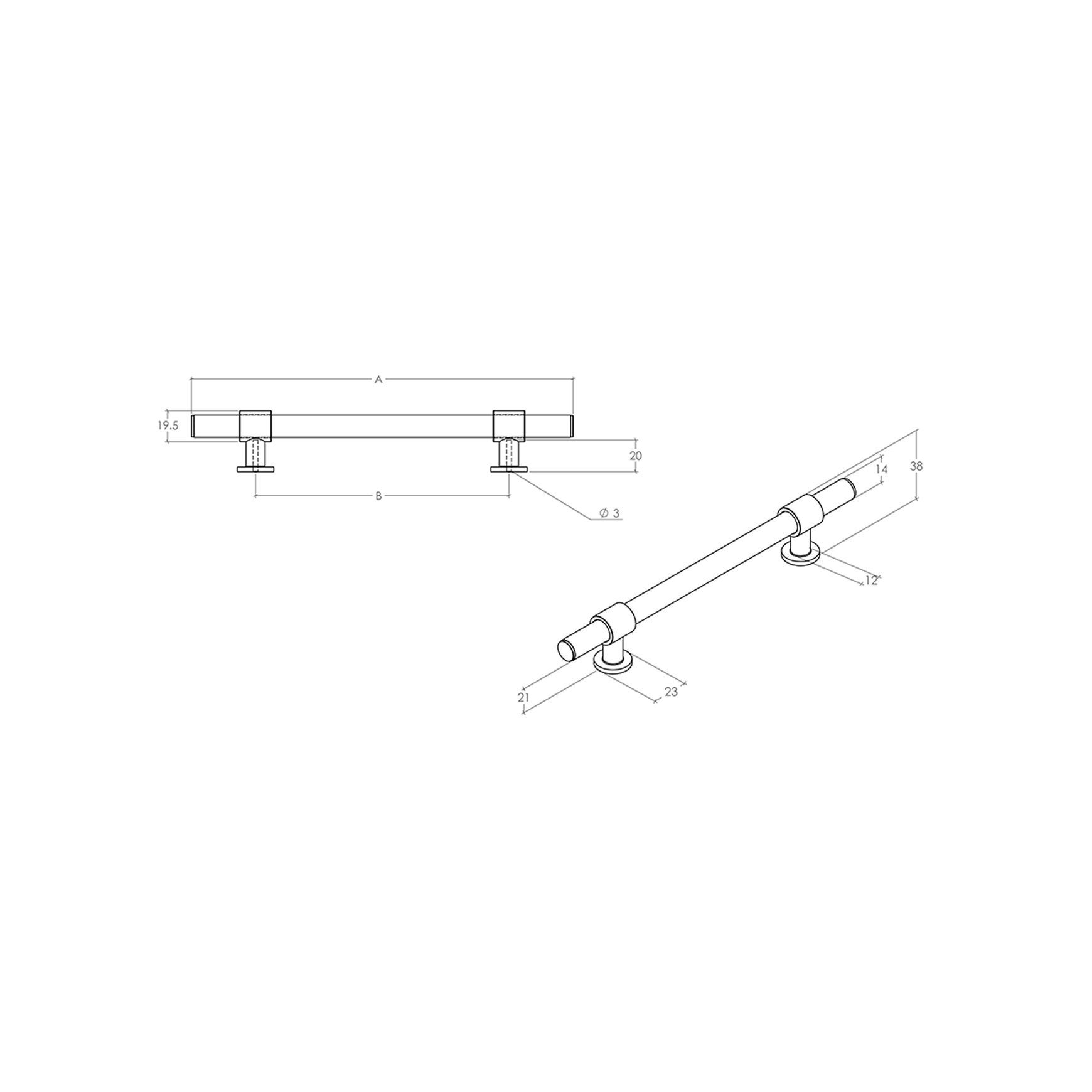 Momo Belgravia Cabinet Bar Pull Handle