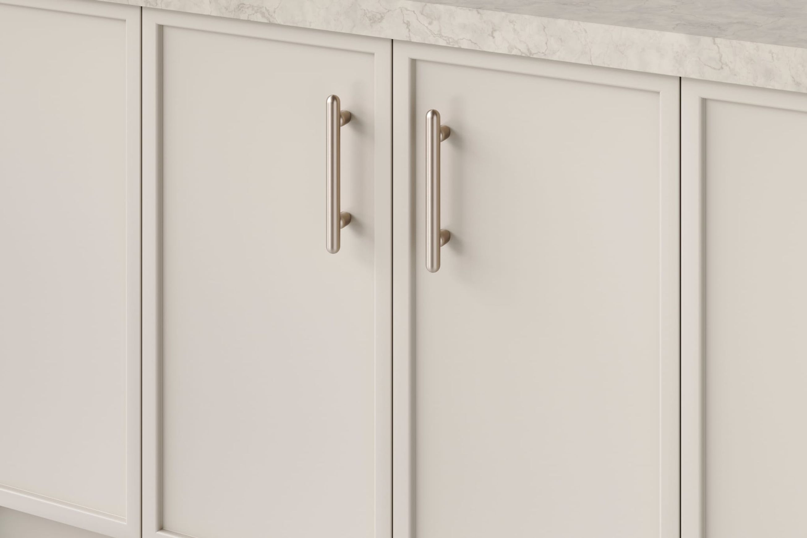 Puerto Cabinet Pull | Satin Nickel | CTC 128mm