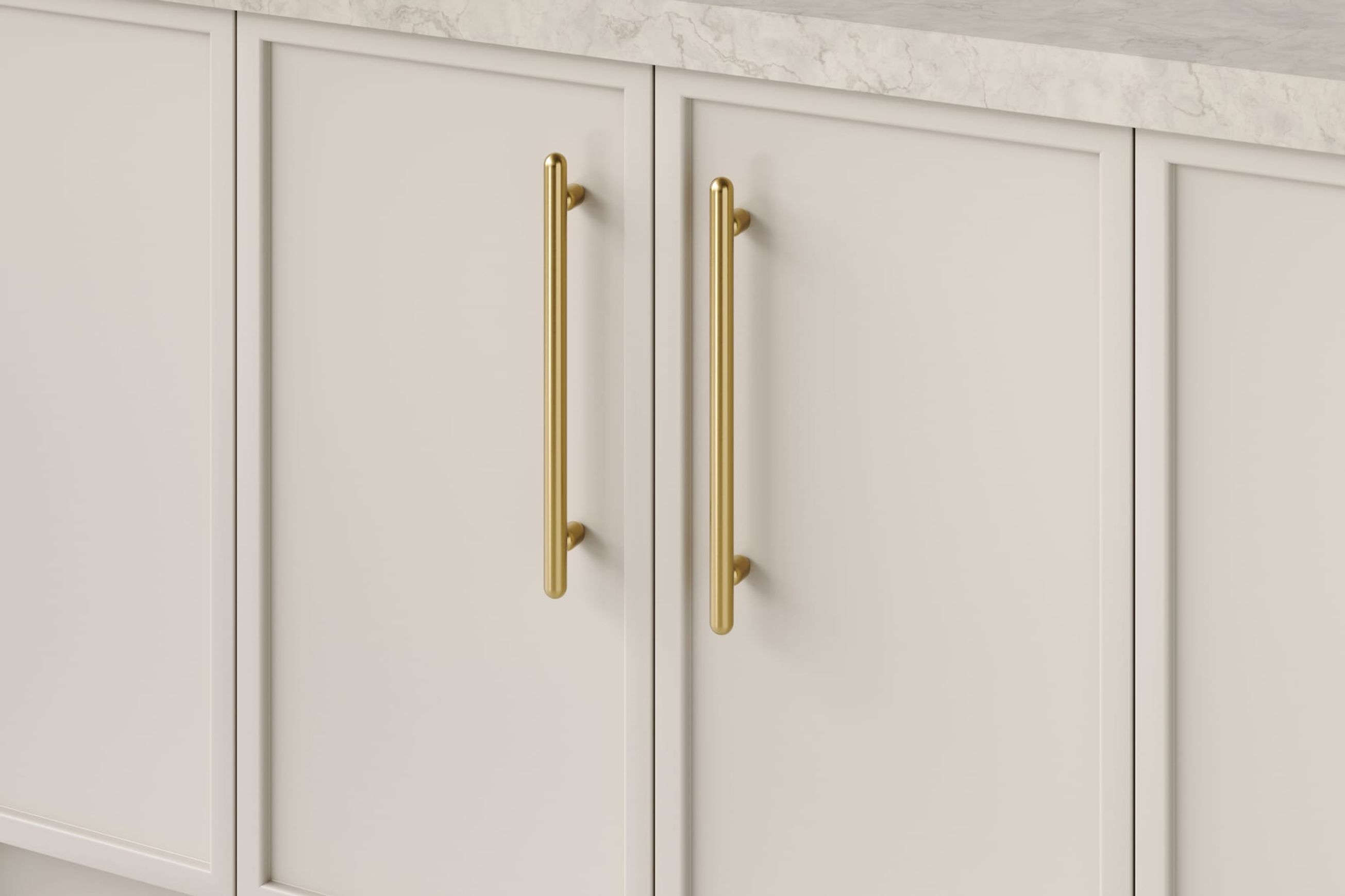 Puerto Cabinet Pull | Brushed Gold PVD | CTC 256mm