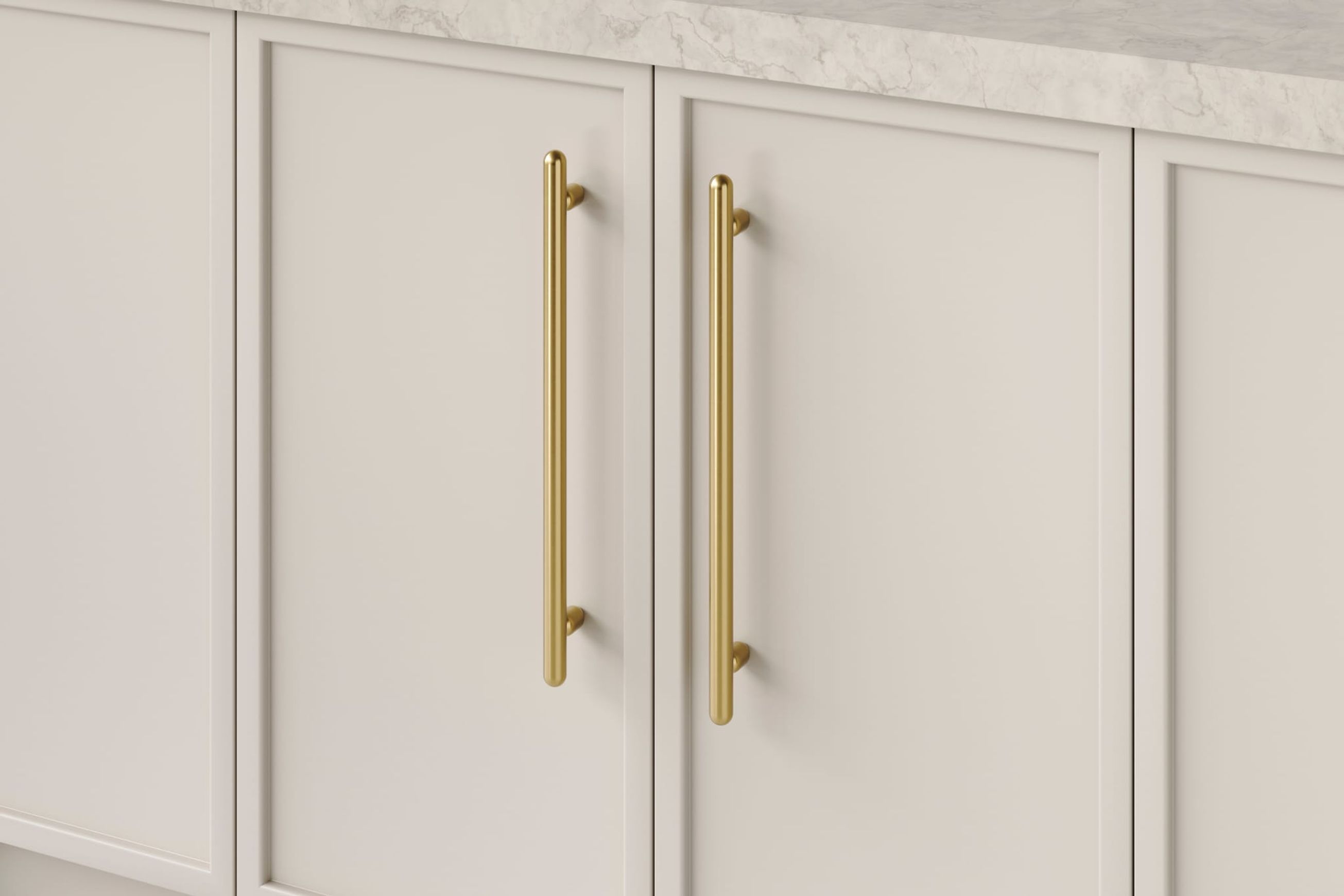 Puerto Cabinet Pull | Brushed Gold PVD | CTC 320mm