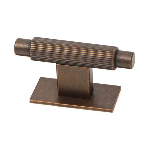 Momo Arpa Cabinet T Knob and Backplate 70mm