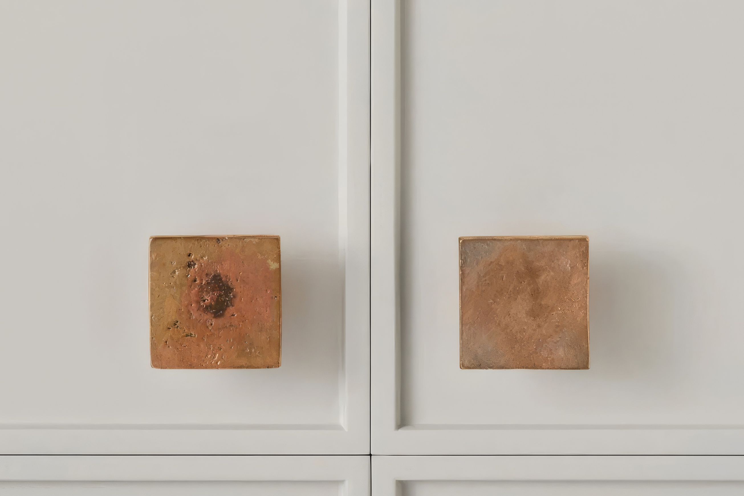 Cast Flat Square Knob