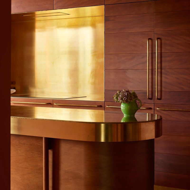 Antique Brass Cabinetry