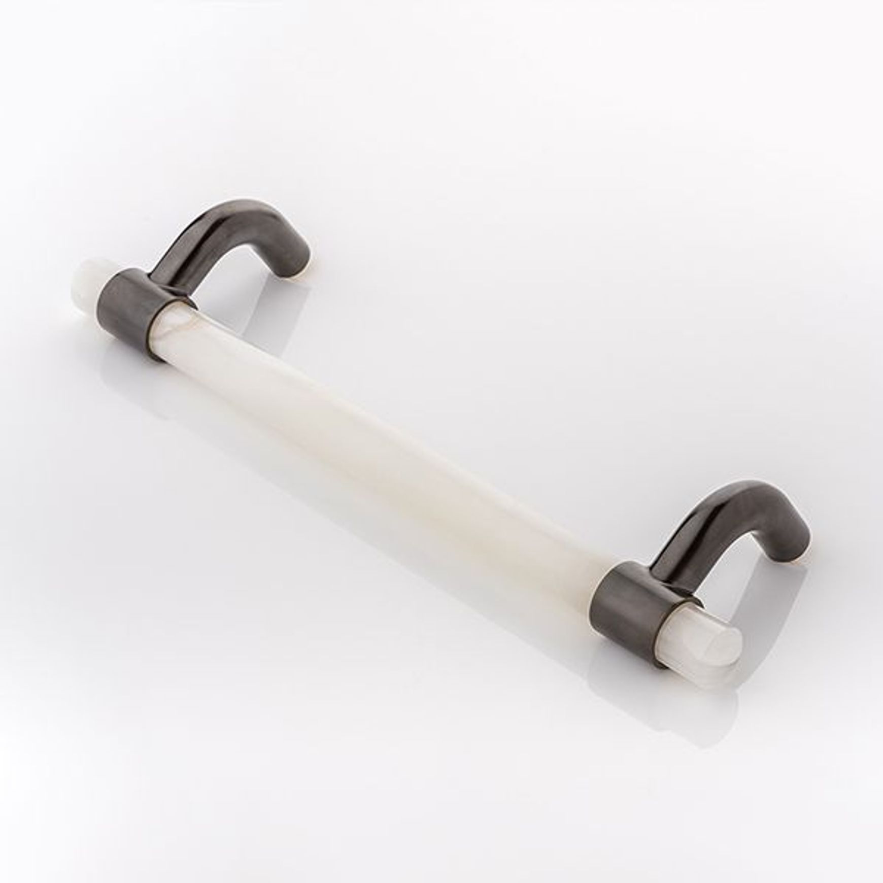 Collett Zarzycki Brass | Marble Cranked Door Pull