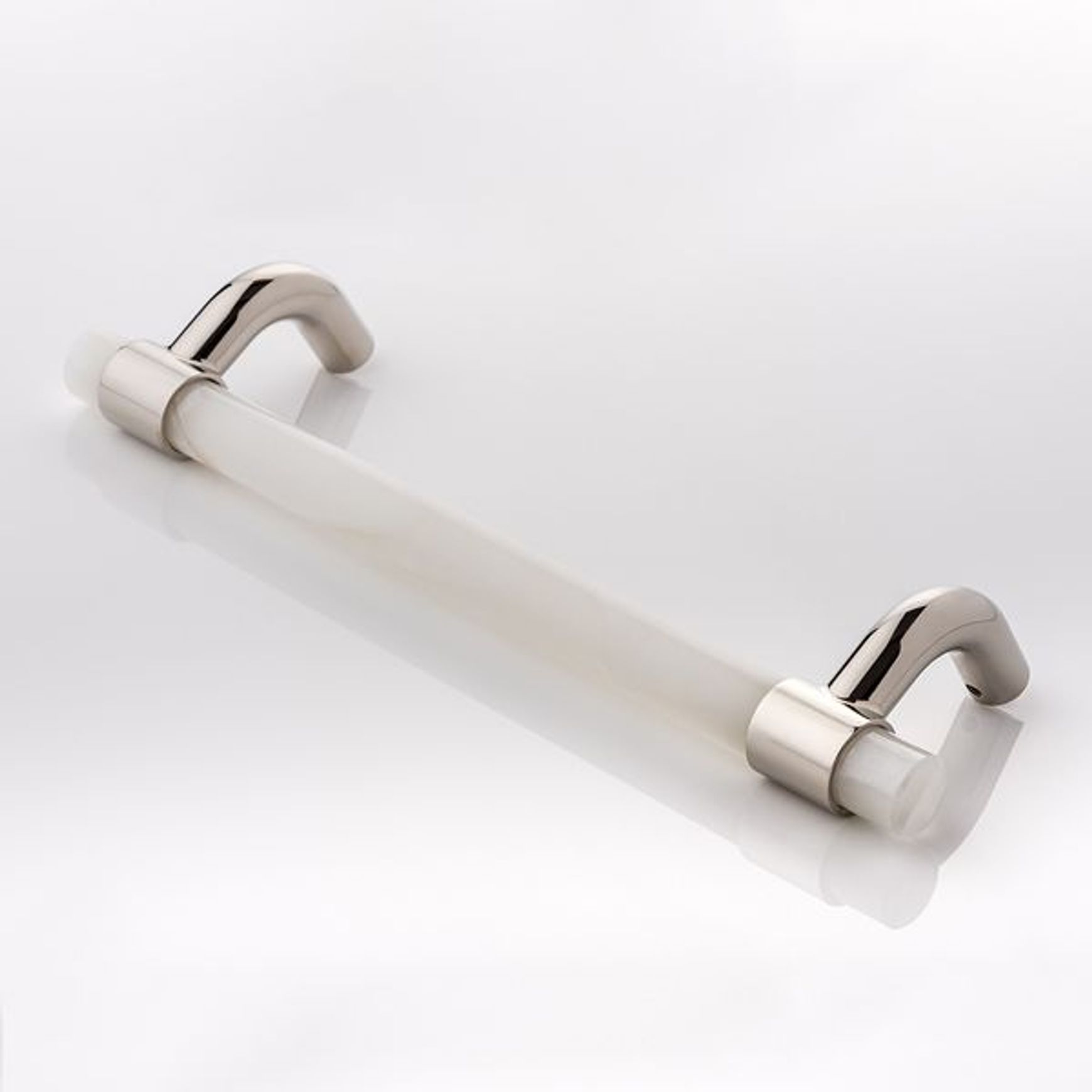 Collett Zarzycki Brass | Marble Cranked Door Pull