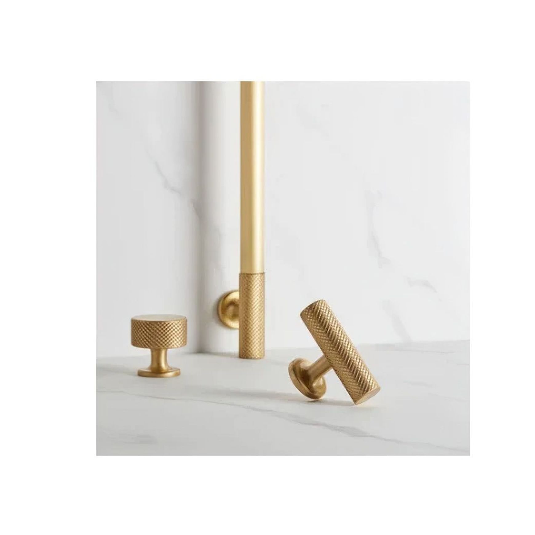 Armac Martin - Sparkbrook Brass T-bar Cabinet Pull
